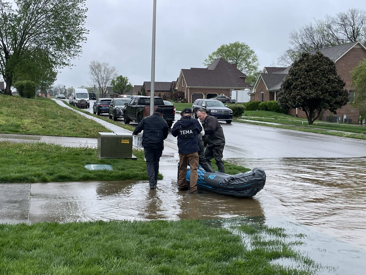 TennesseeEMA's tweet image. Today our district coordinators assisted locals with ensuring individuals were safe as floodwaters continue to rise.
Make sure you follow any guidance issued by local officials.