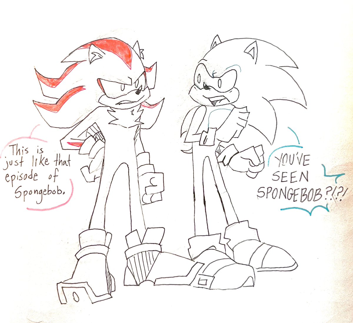 what episode of spongebob is he talking about 
#SonicTheHedgehog