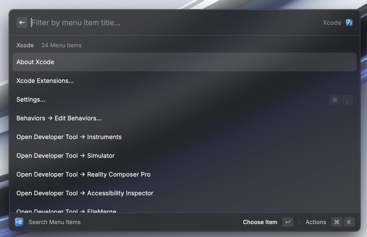 michael_tigas's tweet photo. don't need to interact with the menu bar again 🤯 https://t.co/vlPT4KcYJj