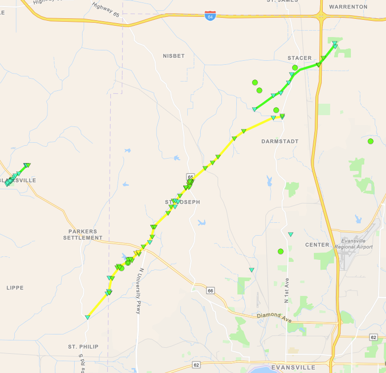 NWSPaducah's tweet photo. Our damage survey team has found 2 additional tornadoes in Vanderburgh County, IN. Additional details for those tornadoes can be found here: https://t.co/qHy5ZjhEQe
Also, an interactive map of all of the tracks can be found on our webpage: https://t.co/DFWCLlWTHt https://t.co/bzzsF9GI4H