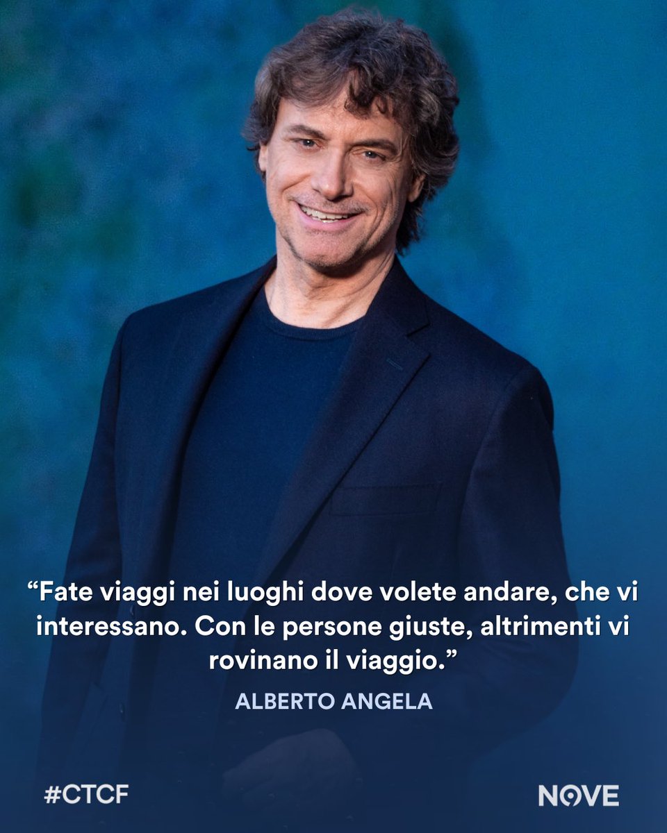 chetempochefa's tweet image. “Fate viaggi nei luoghi dove volete andare, che vi interessano. Con le persone giuste, altrimenti vi rovinano il viaggio. Ultimo consiglio: non tornate mai nei luoghi dove siete stati felici.”

I consigli di @albertoangela a #CTCF