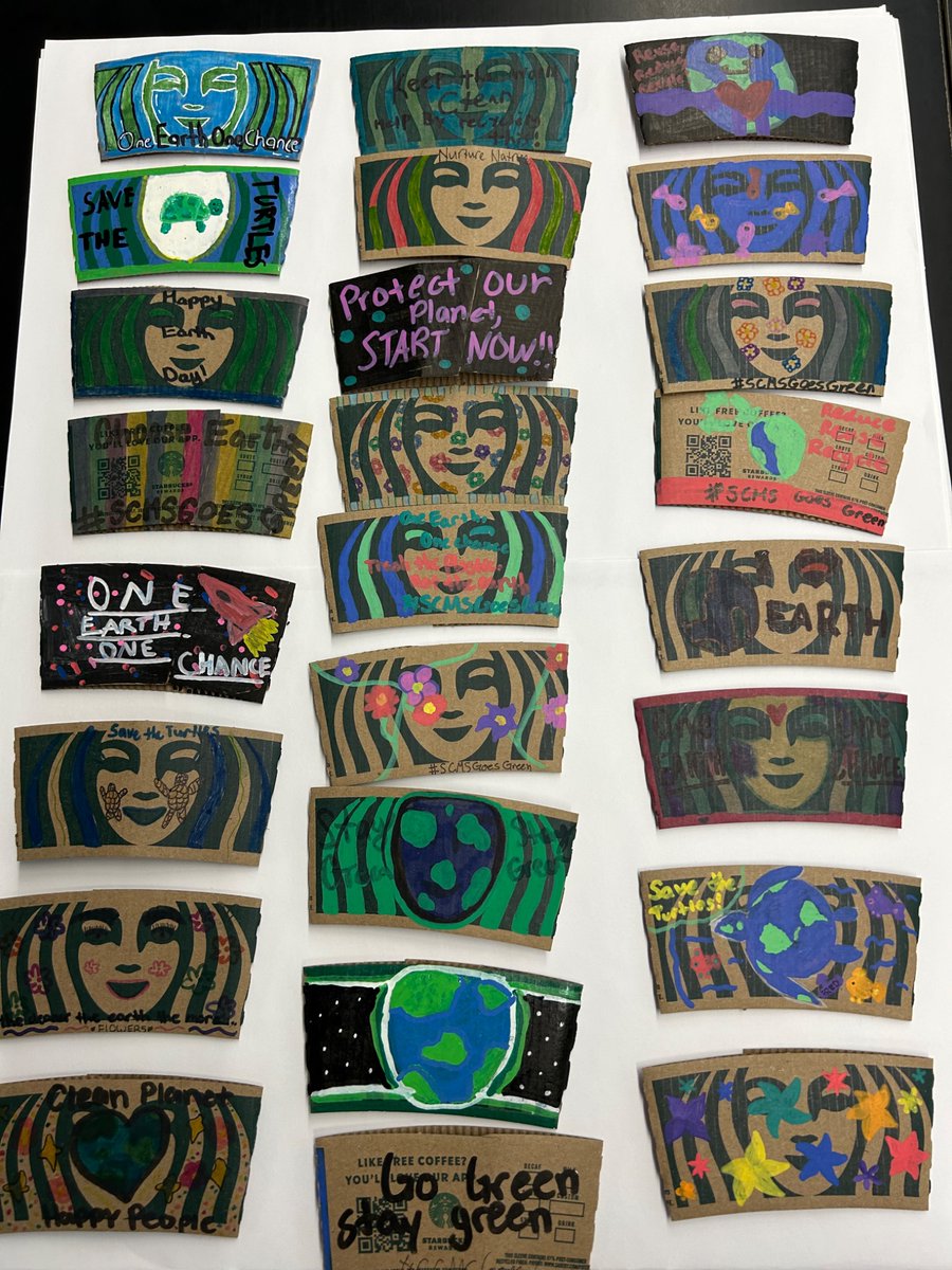 More <a href="/Starbucks/">Starbucks</a> sleeves for Earth Day!