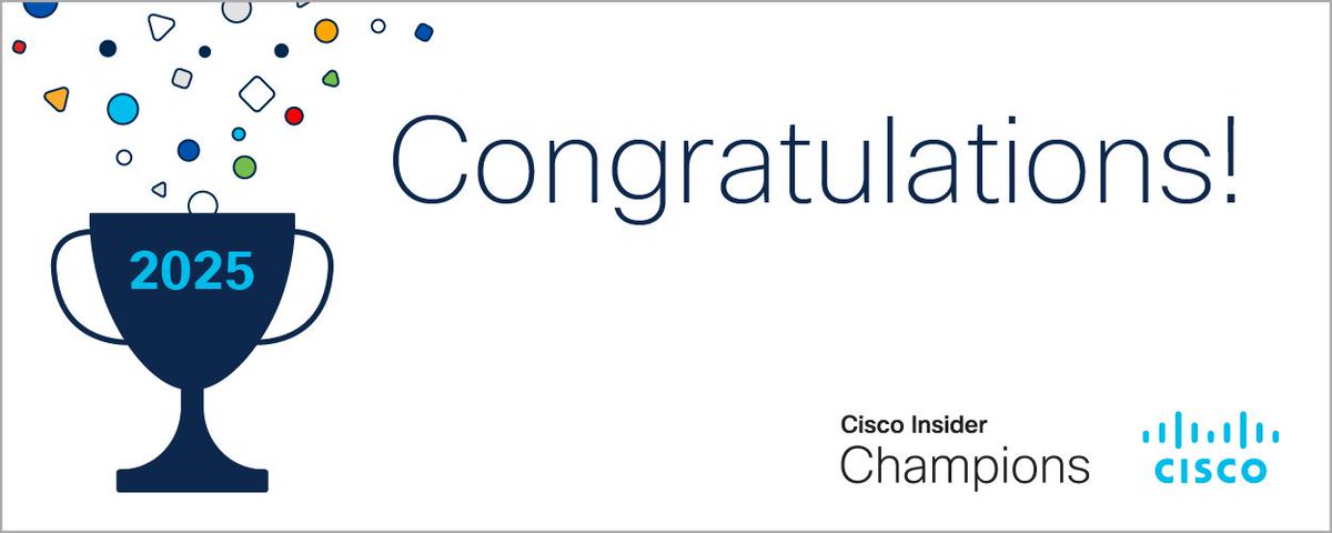 mymindsmadness's tweet image. 3 years running! 
#CiscoChampions #Class25