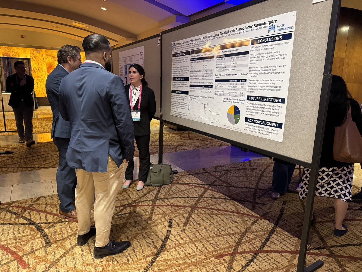 Fara Dayani, MD MAS (@faradayani) on Twitter photo Had an incredible time at the ARS meeting presenting our research on clinical outcomes of melanoma brain metastases treated with SRS! Grateful for the opportunity to share and learn alongside so many brilliant minds. #RadOnc #ARS2025 <a href="/KaiserRadOncRes/">Kaiser Radiation Oncology Residency</a> <a href="/RadiumSociety/">Amer. Radium Society</a> Had an incredible time at the ARS meeting presenting our research on clinical outcomes of melanoma brain metastases treated with SRS! Grateful for the opportunity to share and learn alongside so many brilliant minds. #RadOnc #ARS2025 <a href="/KaiserRadOncRes/">Kaiser Radiation Oncology Residency</a> <a href="/RadiumSociety/">Amer. Radium Society</a>