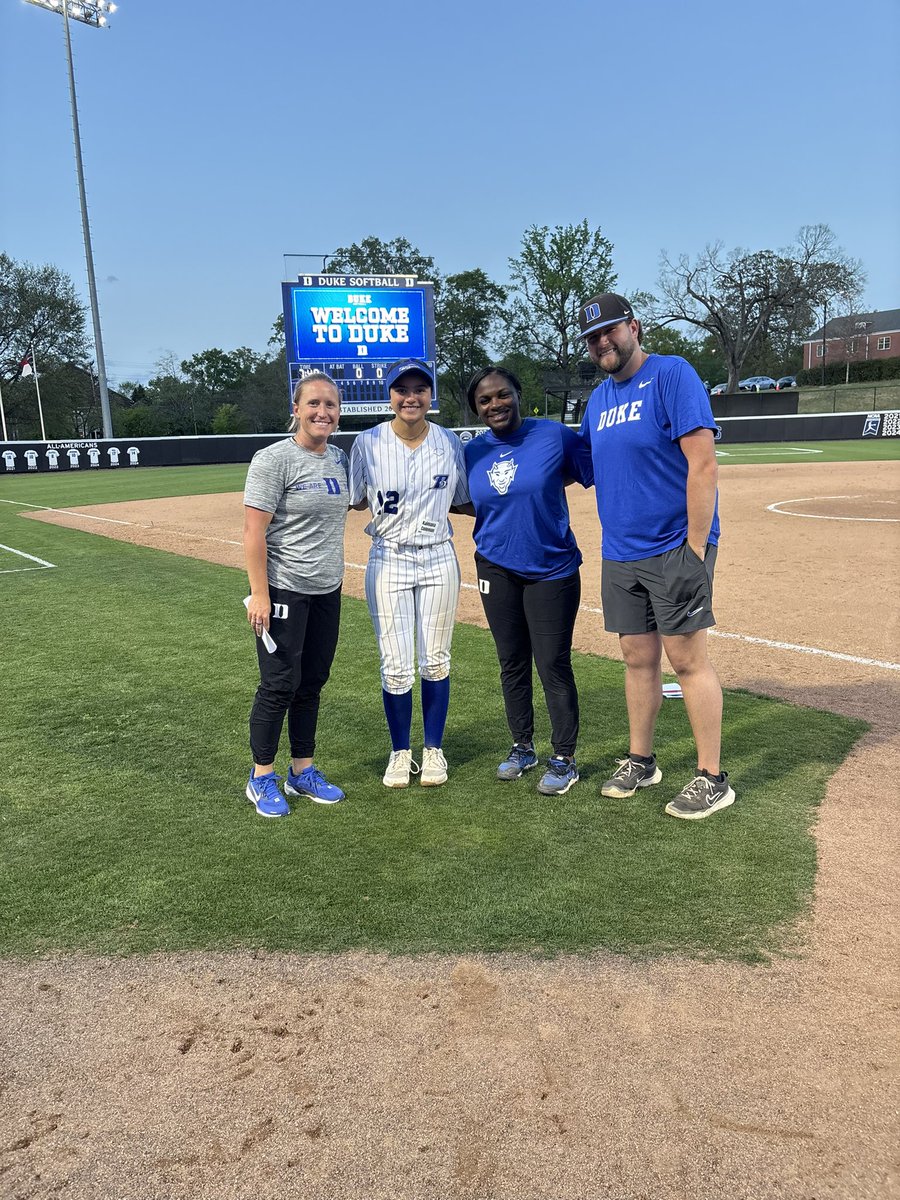 Kaimana Coleman (@kaimana2027) on Twitter photo Thank you to all the <a href="/DukeSOFTBALL/">Duke Softball</a> coaches and players for hosting an amazing camp! I had so much fun watching the game and learning from some of the best! I also loved seeing the campus!💙 <a href="/prstaggs/">Parker Staggs</a> <a href="/oliviaadyan/">“Coach Liv” Olivia Watkins</a> <a href="/DukeCoachYoung/">Marissa Young</a> <a href="/CoachTaylor_W/">Taylor Wike</a> <a href="/lmaulden15/">Lisa Maulden</a> <a href="/BreakersKeusch/">Breakers Labs - Keusch/Guzman 16u</a> Thank you to all the <a href="/DukeSOFTBALL/">Duke Softball</a> coaches and players for hosting an amazing camp! I had so much fun watching the game and learning from some of the best! I also loved seeing the campus!💙 <a href="/prstaggs/">Parker Staggs</a> <a href="/oliviaadyan/">“Coach Liv” Olivia Watkins</a> <a href="/DukeCoachYoung/">Marissa Young</a> <a href="/CoachTaylor_W/">Taylor Wike</a> <a href="/lmaulden15/">Lisa Maulden</a> <a href="/BreakersKeusch/">Breakers Labs - Keusch/Guzman 16u</a>