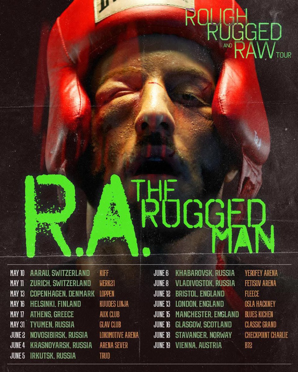 R.A The Rugged Man brings the Rough, Rugged and Raw Tour to Glasgow | June 16th 

Tickets available now: tickets-scotland.com/events.html?ev…