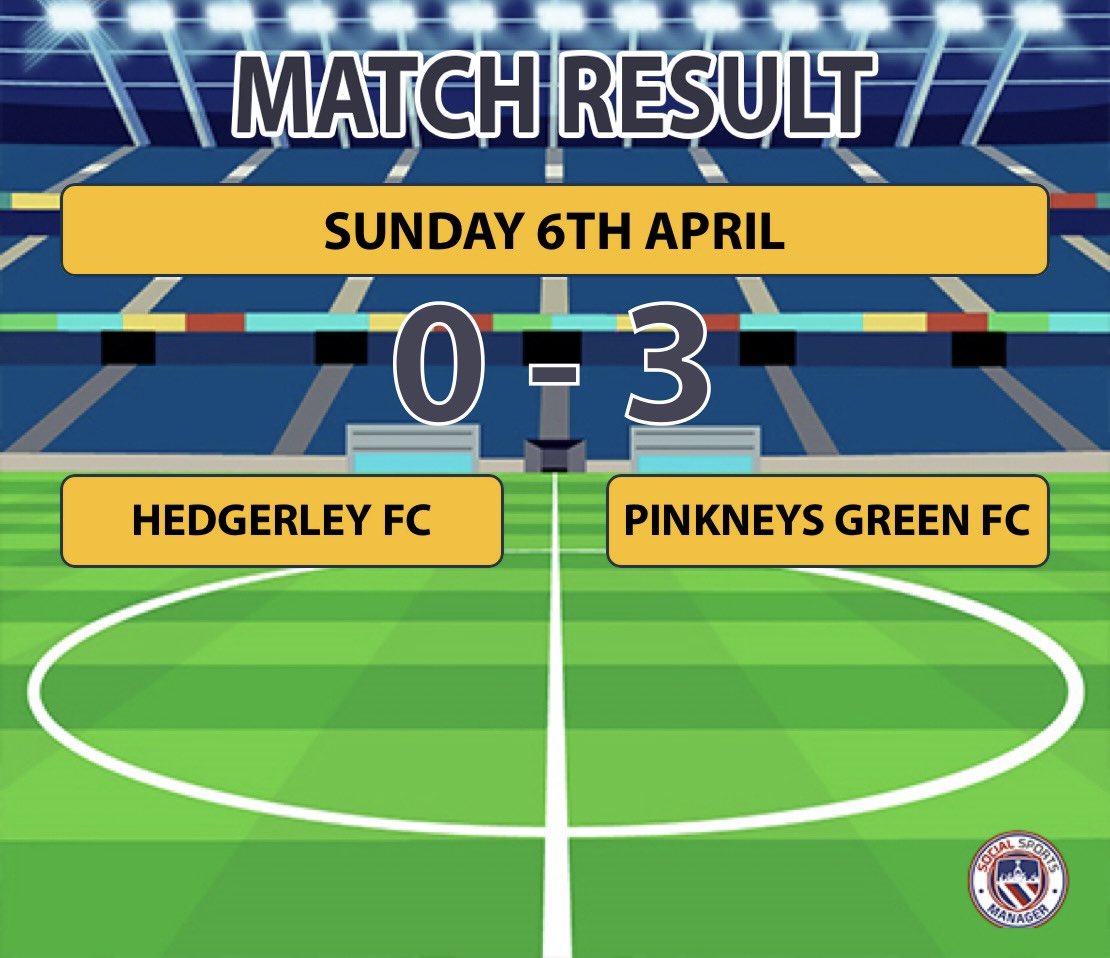 Not our best afternoon today in the Auxiliary cup as we were well beaten by <a href="/PinkneysGreenFC/">Pinkneys Green FC</a> 
That’s only the second time we have failed to score all season
We move on as we have our final to look forward to

🦔⚽️🔵🔴🟠