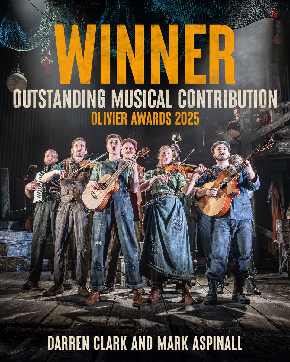 The Curious Case Of Benjamin Button (@tccobbmusical) on Twitter photo WINNER - <a href="/MusicDJC/">Darren Clark</a> and <a href="/MarkAspinall/">Mark</a> take home the award for Outstanding Musical Contribution at this year’s <a href="/OlivierAwards/">Olivier Awards</a> for The Curious Case of Benjamin Button.
#BenjaminButtonMusical #OlivierAwards WINNER - <a href="/MusicDJC/">Darren Clark</a> and <a href="/MarkAspinall/">Mark</a> take home the award for Outstanding Musical Contribution at this year’s <a href="/OlivierAwards/">Olivier Awards</a> for The Curious Case of Benjamin Button.
#BenjaminButtonMusical #OlivierAwards