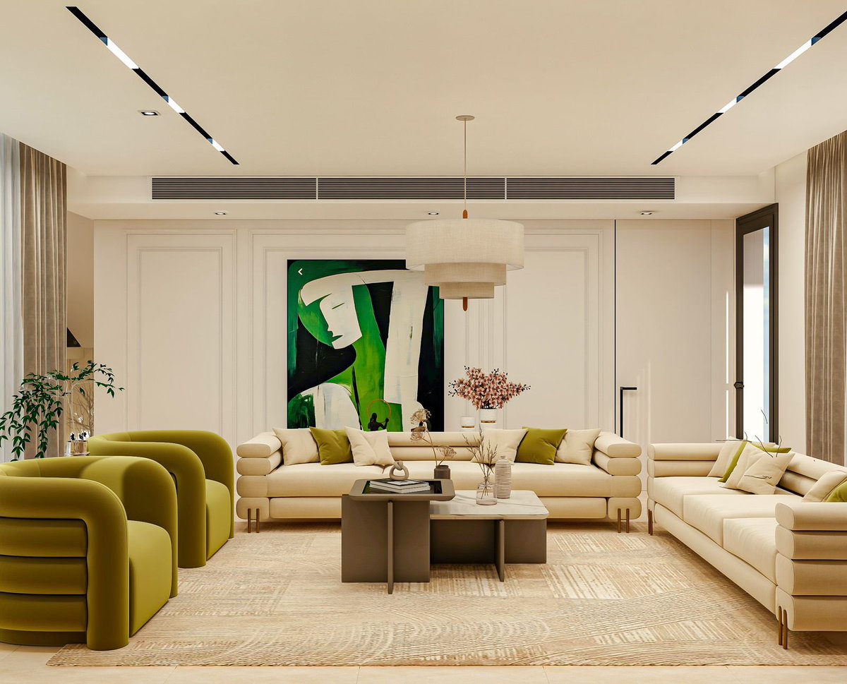 Designer_MA1's tweet image. صالة جلوسك المريحة تبدأ من عندنا 👌🏻✨  

✔ ألوان هادئة تناسب ذوقك الرفيع  
✔ إضاءة مريحة تضيف جوّاً من الاسترخاء  
✔ أثاث أنيق وعملي يجمع بين الجمال والعملية

كل التفاصيل تصنع الفرق !🎨

للاستفسارات أو حجز استشارة مجانية 📩 :

wa.me/message/KE4SXH…