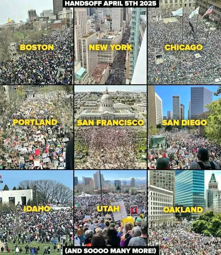 خرجت هذه المظاهرات الضخمة في أمريكا لأن اقتصادهم تأثر قليلاً بفعل سياسات ترامب وحماقاته.
السؤال ماذا لو إتجه العرب والمسلمون لمقاطعة البضائع الامريكية؟
بالتأكيد سيسقطوا الطواغيت في أمريكا بهذا السلاح فقط 
إذاً الله لم يقفل الابواب أمام أمتنا بل ترك حلولاً ضاغطة سيحاسب الناس