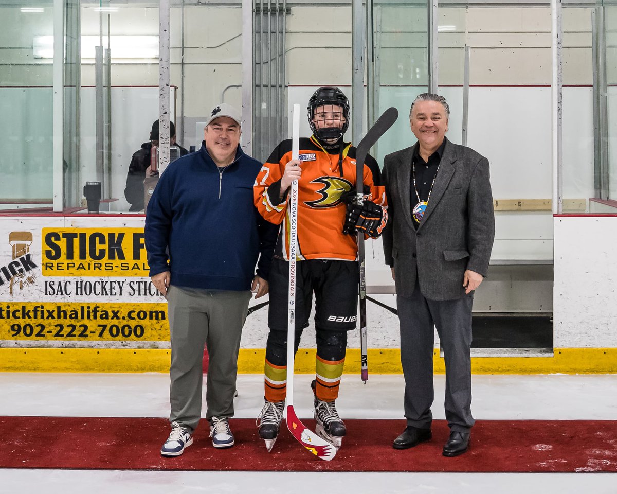 🥇 GOLDEN ON HOME ICE 🥇

Huge congrats to the Hockey Nova Scotia Minor U13 AAA Provincial Championship host TASA Ducks who defeated the Valley Jets 5-2 in this afternoon’s gold medal final. 🏆

The Ducks will now represent the province at Atlantics next week. 🌊

TASA's Jack