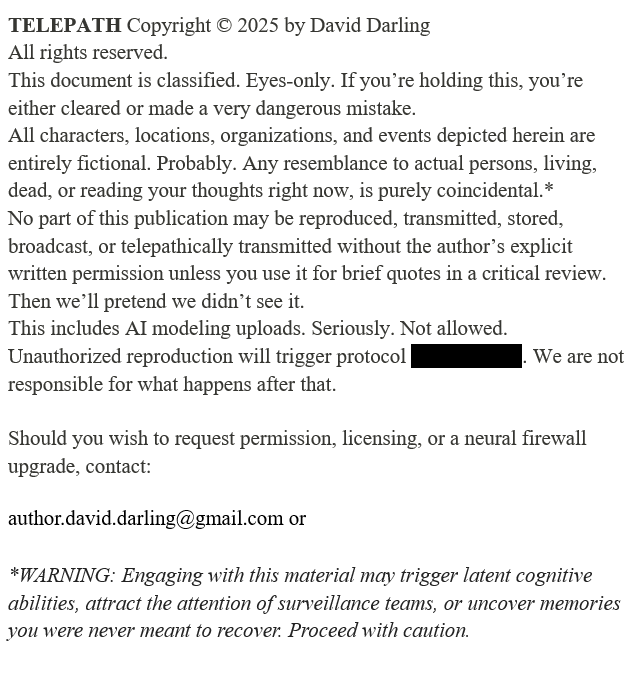 Apparently my Writing Break Sunday was interrupted by an idea. I just wanted to get the AI part in my copywrite statement.
 
Then I accidentally wrote 2k words on a story I had put aside. 

Back to reading...