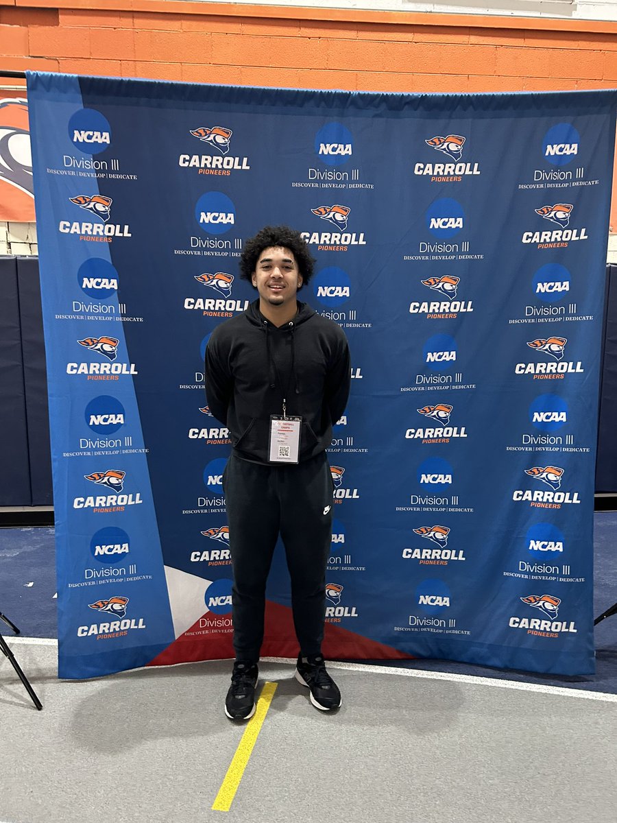 Jermaine Cark (@carkjermaine) on Twitter photo Had an amazing junior day <a href="/piofootball/">Carroll U Football</a>
Enjoyed every part of it!
Thank you for having me <a href="/CoachBenMathias/">Ben Mathias</a> <a href="/CoachBuddah/">Mike Budziszewski</a> <a href="/CoachHolleyCU/">Garren Holley</a> <a href="/CoachBenMathias/">Ben Mathias</a> @captainconlan <a href="/OLCoach_Ack/">Coach Ken Ackerman</a> Had an amazing junior day <a href="/piofootball/">Carroll U Football</a>
Enjoyed every part of it!
Thank you for having me <a href="/CoachBenMathias/">Ben Mathias</a> <a href="/CoachBuddah/">Mike Budziszewski</a> <a href="/CoachHolleyCU/">Garren Holley</a> <a href="/CoachBenMathias/">Ben Mathias</a> @captainconlan <a href="/OLCoach_Ack/">Coach Ken Ackerman</a>