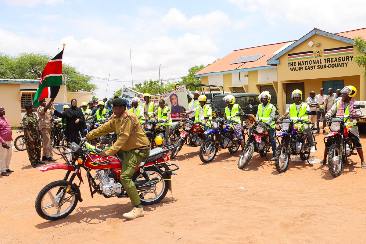 Distributed Motorcycles to recipients from all the 6 sub-counties as part of maendeleo mashinani Youth Economic Empowerment under my office. Our youth are invaluable assets to society, and by empowering them economically through initiatives like these, we’re ensuring that 'pesa