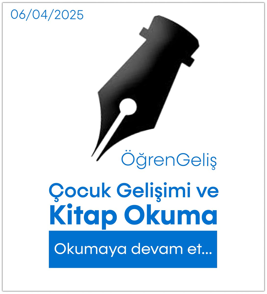 🎉BARÜ-ÖğrenGeliş'te Nisan ayının konuk blog yazarı Okul Öncesi Öğretmeni Bilal AFŞİN. Çocuğun Gelişiminde Kitap Okumanın Yeri ve Önemi📚 Keyifli okumalar👏 "Kitap hayal gücünü alevlendiren bir araçtır."
 #öğrengeliş #çocuk #oyun #kitap 
ogrengelis.bartin.edu.tr/haberler/cocug…