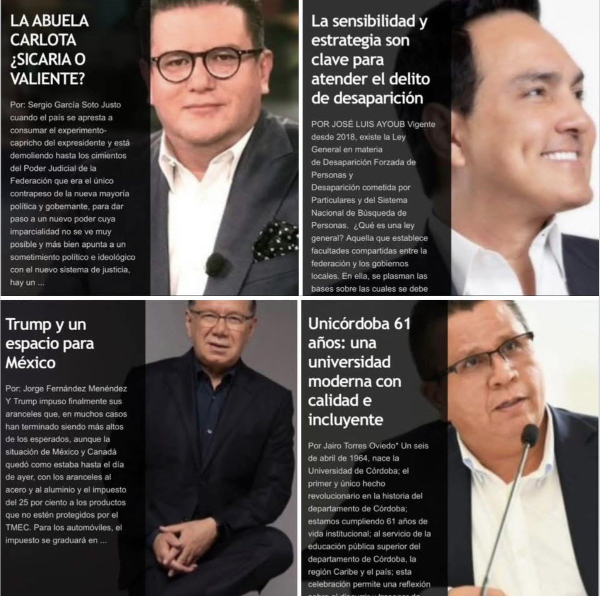glygo47's tweet photo. #Domingo de Columnas https://t.co/bxXGKAzkQb con la venia de los columnistas las mejores columnas de la semana @SGarciaSoto @jlayoub @J_Fdz_Menendez @JTorresOviedo @debate_revista @rddsports @alcance_derecho @Consultoralia1 #Oaxaca #Mexico #Columnas #MiColumna https://t.co/aZPeR6HOZw