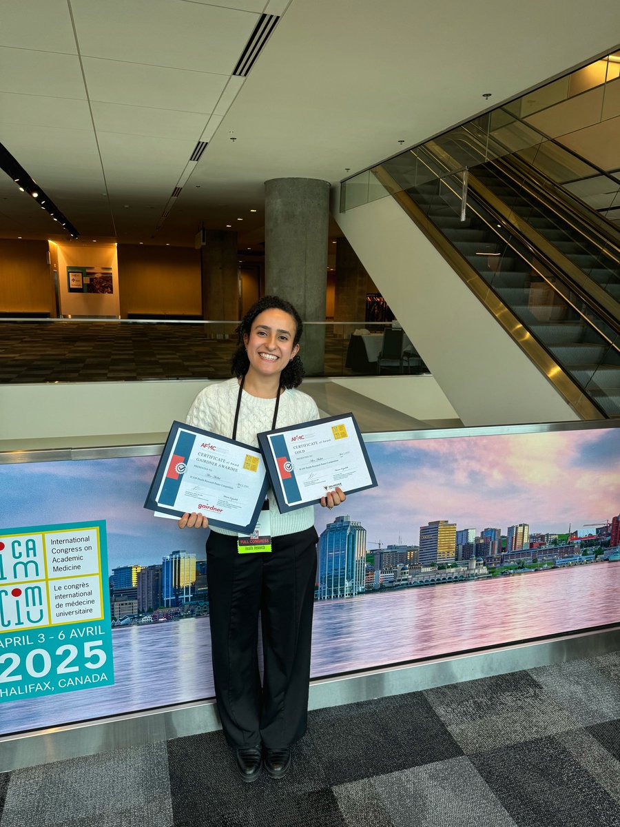 Aline Atallah (@alineatallah_) on Twitter photo Feeling incredibly grateful & honored to receive both a Gairdner Award and a Gold Award for my poster presentation on glioblastoma immunotherapy at #ICAM2025!
Huge thanks to my PI, <a href="/McGill_MDPhD/">McGill MD-PhD Program</a>, and <a href="/McGillMed/">McGill Medicine and Health Sciences</a> for their unwavering support!
<a href="/CFMSFEMC/">Canadian Medical Students</a> <a href="/McGillGCI/">Rosalind & Morris Goodman Cancer Institute</a> <a href="/GairdnerAwards/">Gairdner Foundation</a> Feeling incredibly grateful & honored to receive both a Gairdner Award and a Gold Award for my poster presentation on glioblastoma immunotherapy at #ICAM2025!
Huge thanks to my PI, <a href="/McGill_MDPhD/">McGill MD-PhD Program</a>, and <a href="/McGillMed/">McGill Medicine and Health Sciences</a> for their unwavering support!
<a href="/CFMSFEMC/">Canadian Medical Students</a> <a href="/McGillGCI/">Rosalind & Morris Goodman Cancer Institute</a> <a href="/GairdnerAwards/">Gairdner Foundation</a>