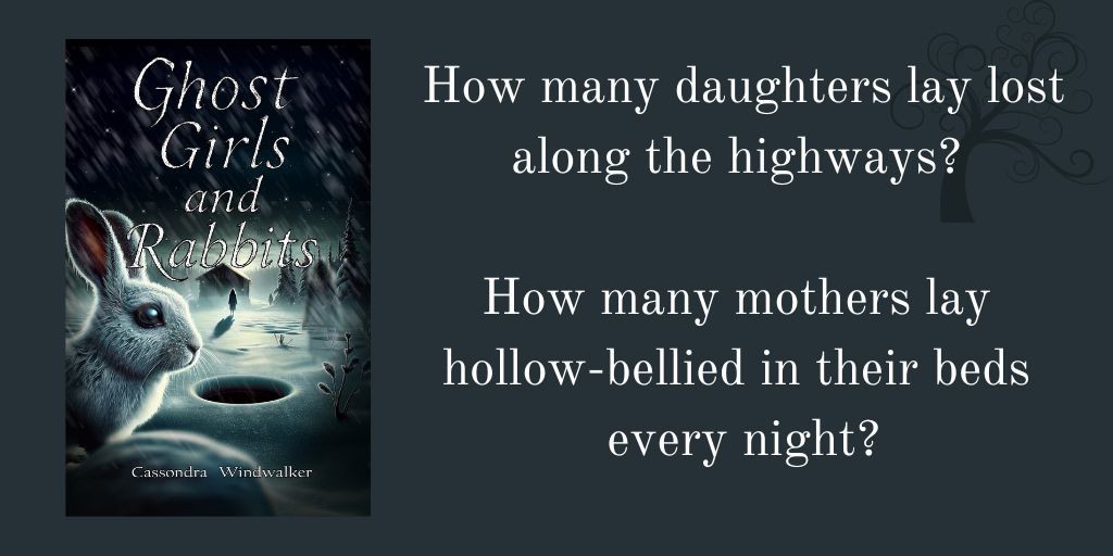 WindwalkerWrite's tweet image. Plumbing the depths of myth & the broken mind, GHOST GIRLS AND RABBITS peels back our eyelids and forces us to gaze unflinchingly at who we really are. Preorder your copy of this indigenous horror/literary thriller today: polymathpress.com/products/ghost…
#MMIWG
#HorrorFamily
#GhostGirls