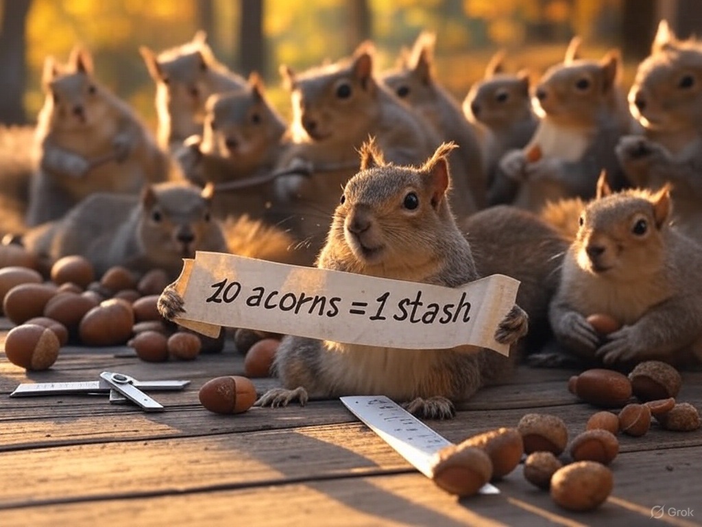 AlabamaSaloli's tweet photo. Happy Metric System Day!  Today, we celebrate precision—though us squirrels still swear by their acorn-based measurements. 10 acorns = 1 stash? 
#MetricSystemDay #SquirrelMath #MeasurementMatters #DateInFocus #TodayWeCelebrate https://t.co/JByo3g76D9