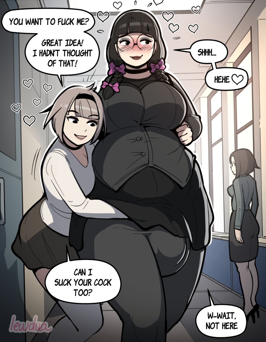 "Cathy wants more" (single image)
Hey lewdies😋Cathy has started to enjoy Tabitha's little lewd games, and turns out to be a naughty too! In a school hallway, between two blowjobs, she suggests they take it to the next level... ❤ I hope you like it!