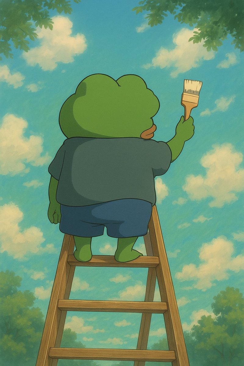 XelatanEth's tweet image. $PEPE ’s painting the future—one block at a time." 
🐸💚🧱🚀 #PEPE