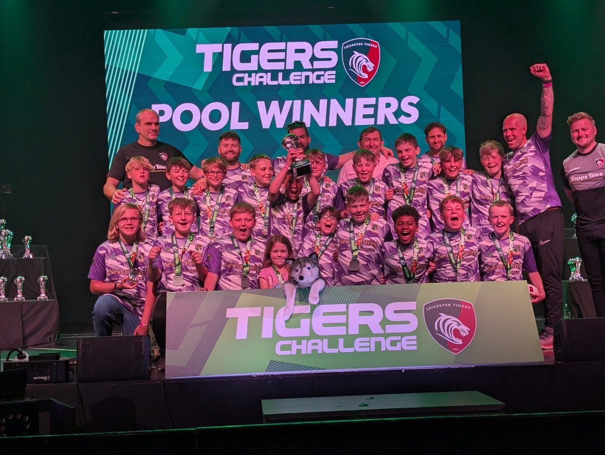 Bognor Rugby Football Club 🟩🟪⬜️ (@bognorrfc) on Twitter photo To top off a fantastic weekend for <a href="/BognorRFC/">Bognor Rugby Football Club 🟩🟪⬜️</a>, our U12’s Wolfpack won the <a href="/TigersChallenge/">The Tigers Challenge</a> Shield after some intense performances!
They were presented with their trophy by <a href="/LeicesterTigers/">Leicester Tigers</a> & <a href="/EnglandRugby/">England Rugby</a> LEGEND, Martin Johnson!
The future of our club is bright & in safe hands! To top off a fantastic weekend for <a href="/BognorRFC/">Bognor Rugby Football Club 🟩🟪⬜️</a>, our U12’s Wolfpack won the <a href="/TigersChallenge/">The Tigers Challenge</a> Shield after some intense performances!
They were presented with their trophy by <a href="/LeicesterTigers/">Leicester Tigers</a> & <a href="/EnglandRugby/">England Rugby</a> LEGEND, Martin Johnson!
The future of our club is bright & in safe hands!