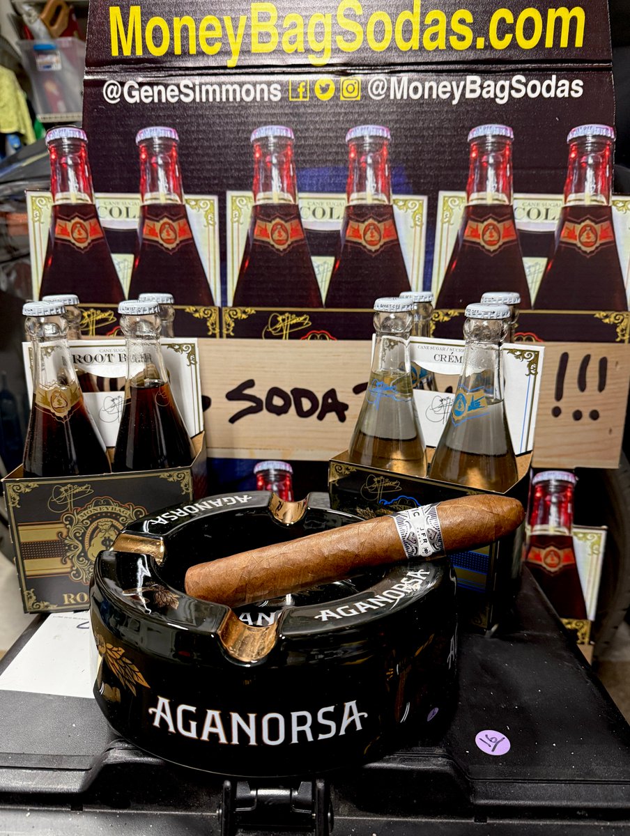 Leif Lunatic (@leiflunatic) on Twitter photo Time to relax with an #AganorsaLeaf #JFR #Luntic #8x80 and some <a href="/genesimmons/">Gene Simmons</a> <a href="/moneybagsodas/">Gene Simmons MoneyBag™️ Sodas</a> #SodaRoyalty (Creme Soda & Root Beer, today). #RockYourCigar <a href="/terencereilly82/">Terence Reilly</a> <a href="/CigarAficMag/">Cigar Aficionado</a> Time to relax with an #AganorsaLeaf #JFR #Luntic #8x80 and some <a href="/genesimmons/">Gene Simmons</a> <a href="/moneybagsodas/">Gene Simmons MoneyBag™️ Sodas</a> #SodaRoyalty (Creme Soda & Root Beer, today). #RockYourCigar <a href="/terencereilly82/">Terence Reilly</a> <a href="/CigarAficMag/">Cigar Aficionado</a>