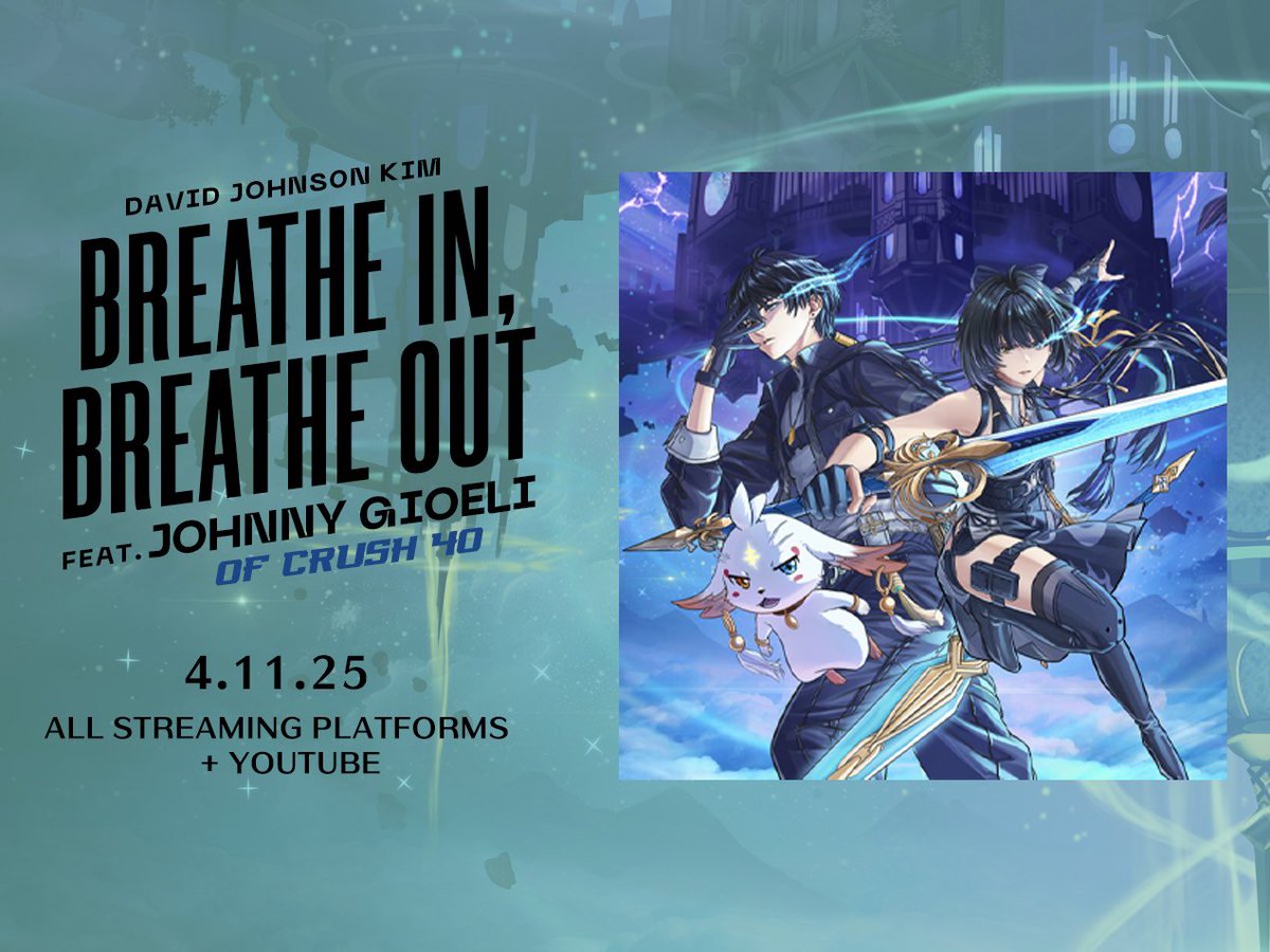 Time for a Lunite giveaway!

In celebration of my upcoming song based on Aero Rover + Cartethyia of the Wuthering Waves 2.2 story

"Breathe In, Breathe Out", featuring Johnny Gioeli of Crush 40

3280 lunites ($50) [2 winners]

To enter:
-presave on Spotify (link below), rt,