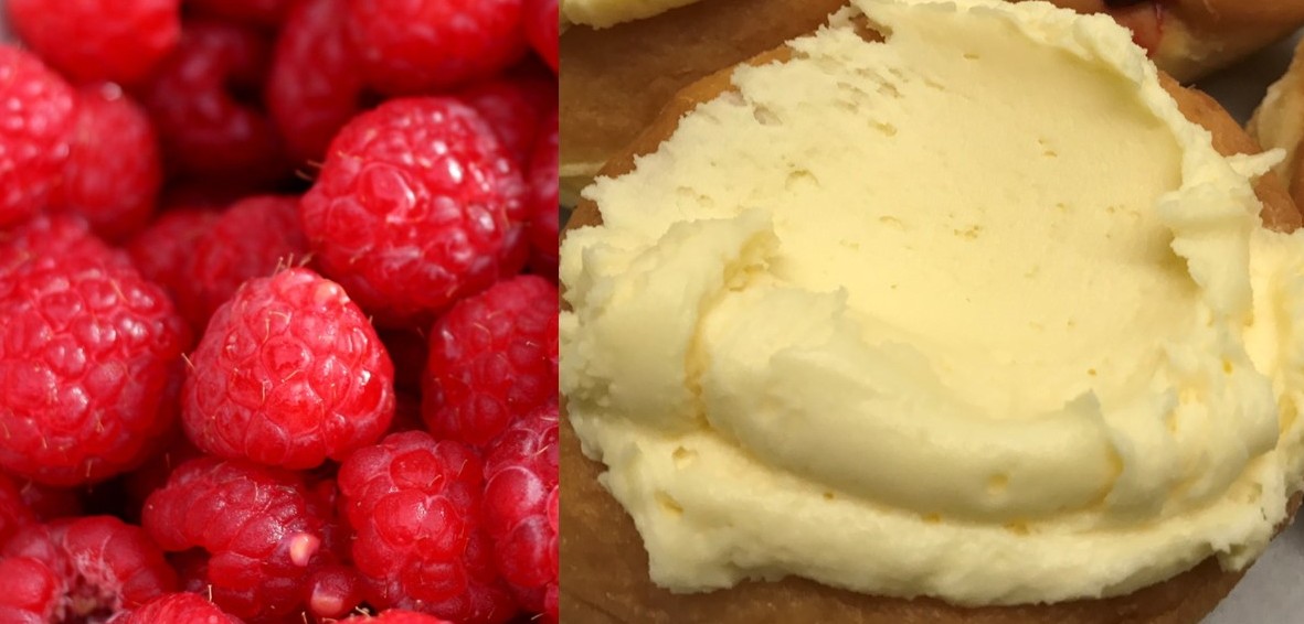 This week we’re featuring a raspberry filled donut topped with our homemade vanilla buttercream icing. This donut is truly a treat since we only offer raspberry filled donuts with powdered sugar on our regular menu. This is a lovely combination you’re really going to enjoy.