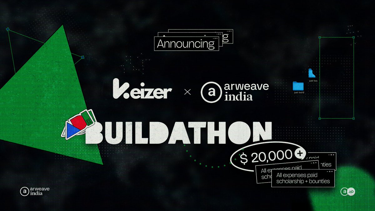 keizerHQ's tweet image. Keizer x Arweave India Presents: ADI Buildathon! 🛠️

We’re hosting a 10-day IRL Buildathon with Arweave India in Chandigarh! 
Build on-chain with the Arweave &amp;amp; AO and get a chance to secure your spot in HH4

What You Get:
• Free food, stay, and cool swags throughout the…