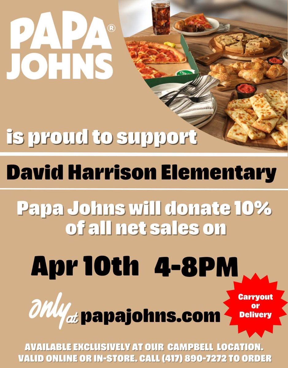 Don't forget to mark your calendars for this Thursday. Pizza for dinner! #DHEPTASupport