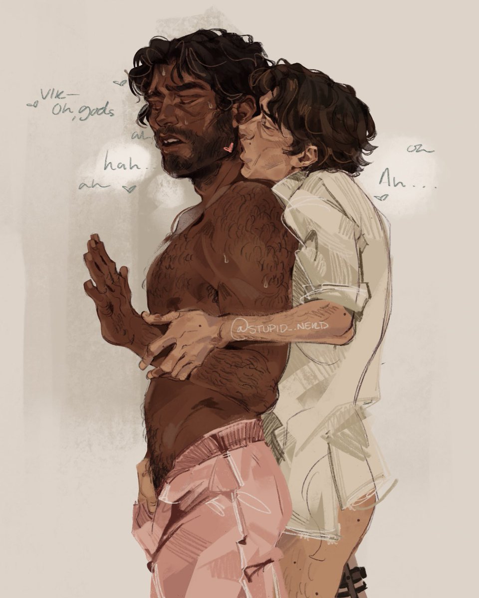 #jayvik #nsfw (ish)

Some good old fashioned hand work &lt;3