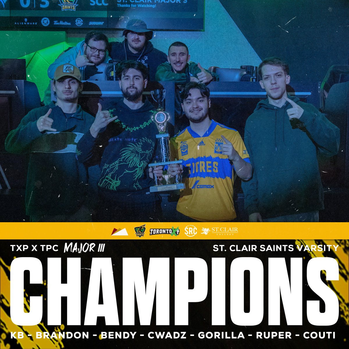 YOUR TXP X TPC MAJOR III CHAMPIONS ARE THE ST. CLAIR SAINTS

🏅<a href="/CoutiSZN/">Couti</a> 
🏅<a href="/RuperSkywxlker/">🐦‍🔥</a> 
🏅<a href="/KBisTwisted/">KB</a> 
🏅<a href="/cWadz_/">Chris🐉</a> 
🏅<a href="/bendykunn/">Jules ܀♰</a> 

📋<a href="/LastdBL/">Brandon</a> 
📋<a href="/GxrillaJr/">Frank</a> 

<a href="/TorontoXP/">TorontoXP</a> | <a href="/TPCircuit/">The Premier Circuit</a>