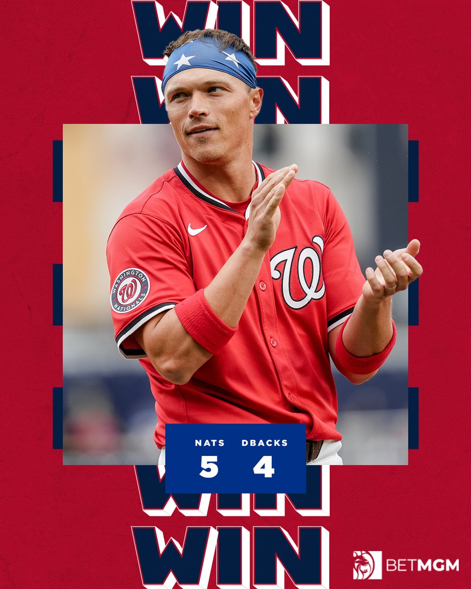 Nationals's tweet image. WSH win. 5-4 #Nats.