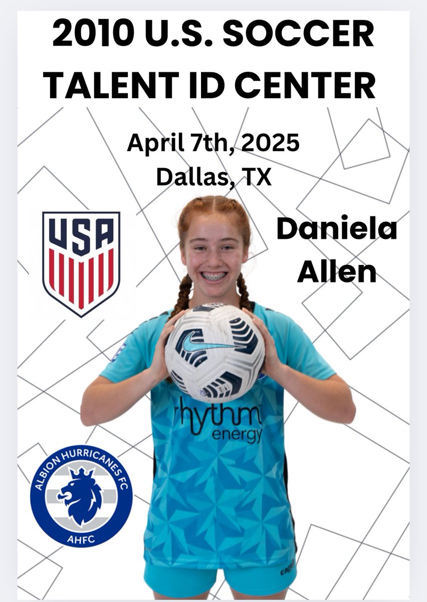 So excited to be invited to the USYNT ID camp in Dallas, TX this week! I’m excited to compete at the highest level! Thank you to everyone who has helped me along the way! <a href="/ImYouthSoccer/">ECNL/GA/Recruiting/College Soccer</a> <a href="/ahfcsoccer/">Albion Hurricanes FC</a> <a href="/TheECNL/">The ECNL</a> <a href="/MeganKinneman/">Megan Kinneman</a> <a href="/PrepSoccerTX/">Prep Soccer Texas</a> <a href="/TopDrawerSoccer/">TopDrawerSoccer</a>