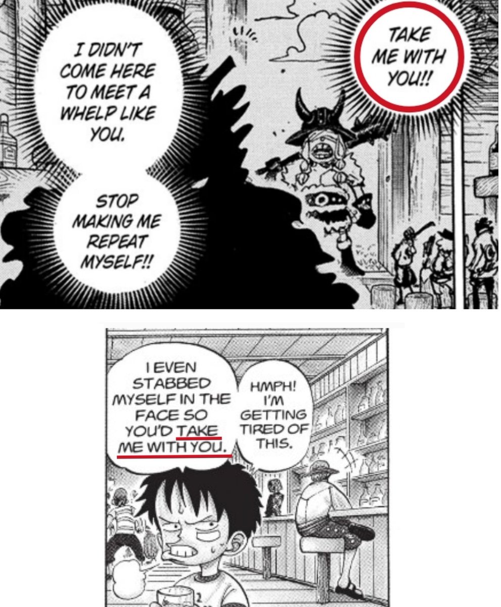 #ONEPIECE

There is no greater Reward than a Son continuing his Father's Legacy.