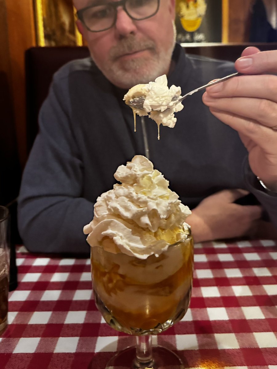 LargeBarstool's tweet photo. Butterscotch… Straight from your grandma’s purse and right onto my sundae. 

@gottatrythispod #iwyim https://t.co/OCTIBzhrRB