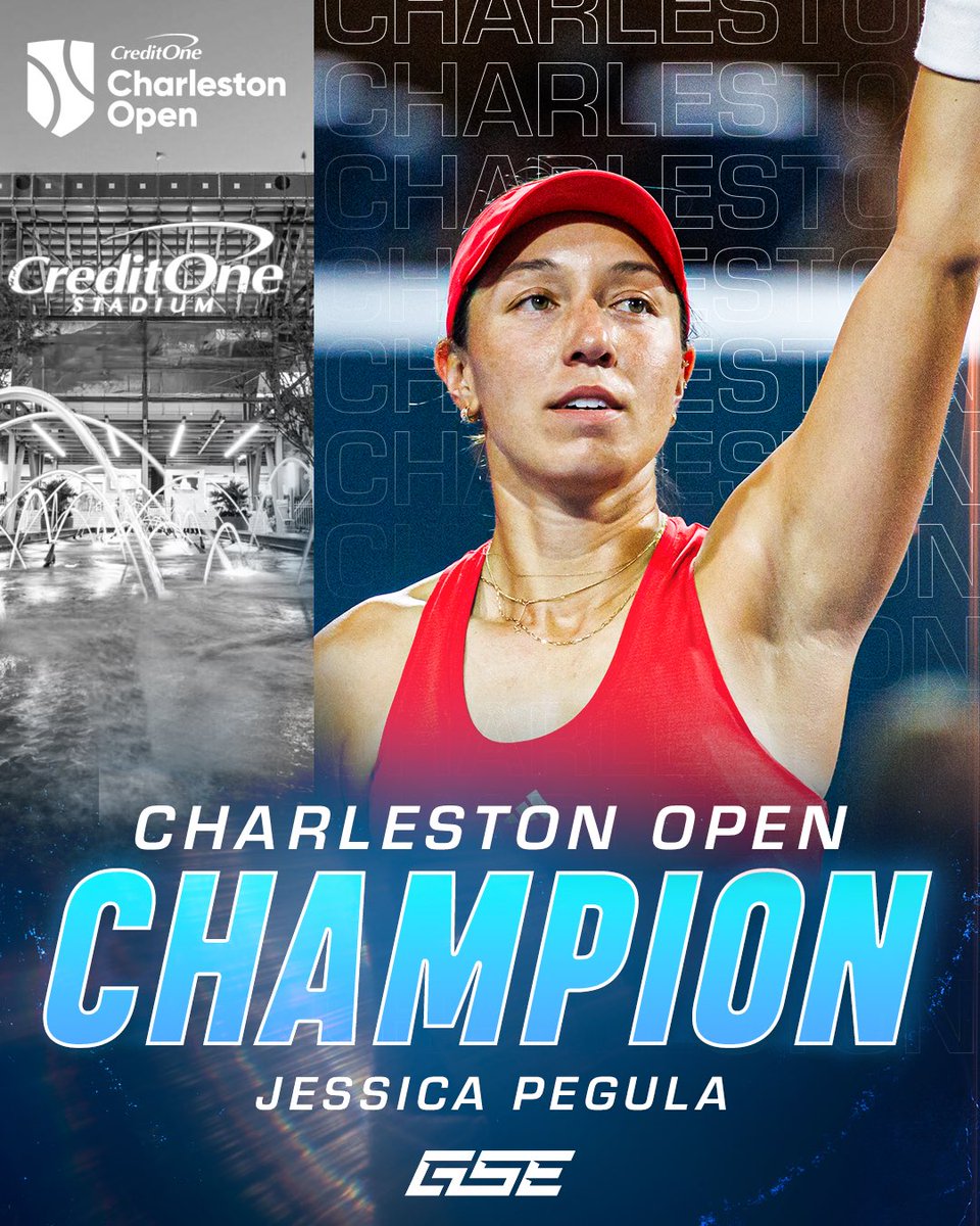 First clay court title ✅ 🏆 <a href="/JPegula/">Jessie Pegula</a> 

#charlestonopen #gseworldwide