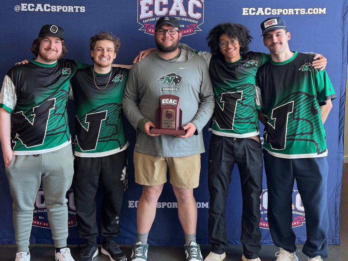 🦬 Nichols College eSports 🦬 (@ncbison_esports) on Twitter photo The Bison bow out of the <a href="/ECAC_Esports/">𝗘𝗖𝗔𝗖 𝗘𝗦𝗣𝗢𝗥𝗧𝗦</a> Spring Showdown at 3rd place, securing $500 on the weekend.
Cannot thank everyone enough for the support, hope to be back at another event soon.
<a href="/pyyrosRL/">.pyyros</a>
<a href="/RLTroy_/">TroyRL</a>
<a href="/ronnyshmurda/">Aaron</a>
<a href="/c0mplexRL/">Pulse c0mplex</a> The Bison bow out of the <a href="/ECAC_Esports/">𝗘𝗖𝗔𝗖 𝗘𝗦𝗣𝗢𝗥𝗧𝗦</a> Spring Showdown at 3rd place, securing $500 on the weekend.
Cannot thank everyone enough for the support, hope to be back at another event soon.
<a href="/pyyrosRL/">.pyyros</a>
<a href="/RLTroy_/">TroyRL</a>
<a href="/ronnyshmurda/">Aaron</a>
<a href="/c0mplexRL/">Pulse c0mplex</a>