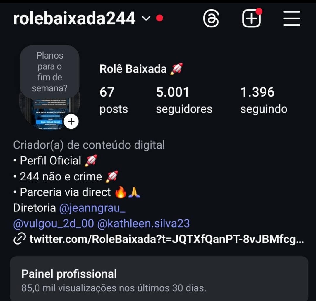 Somente agradecer a todos vcs quem puder seguir lá até chegar os 10k vamos agradecer bora pra cima obg a vcs família vcs são foda ✅🔥🚀