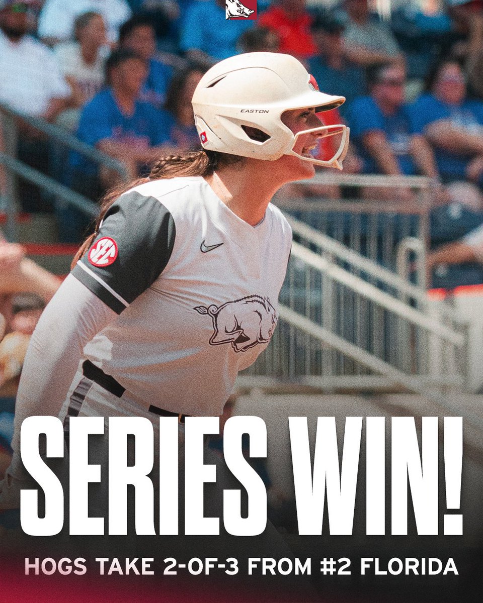Arkansas Razorbacks 🐗 (@arkrazorbacks) on Twitter photo HIGHEST RANKED SERIES WIN IN PROGRAM HISTORY FOR <a href="/RazorbackSB/">Arkansas Softball</a>. ONLY HOGS GET OUT ALIVE. HIGHEST RANKED SERIES WIN IN PROGRAM HISTORY FOR <a href="/RazorbackSB/">Arkansas Softball</a>. ONLY HOGS GET OUT ALIVE.