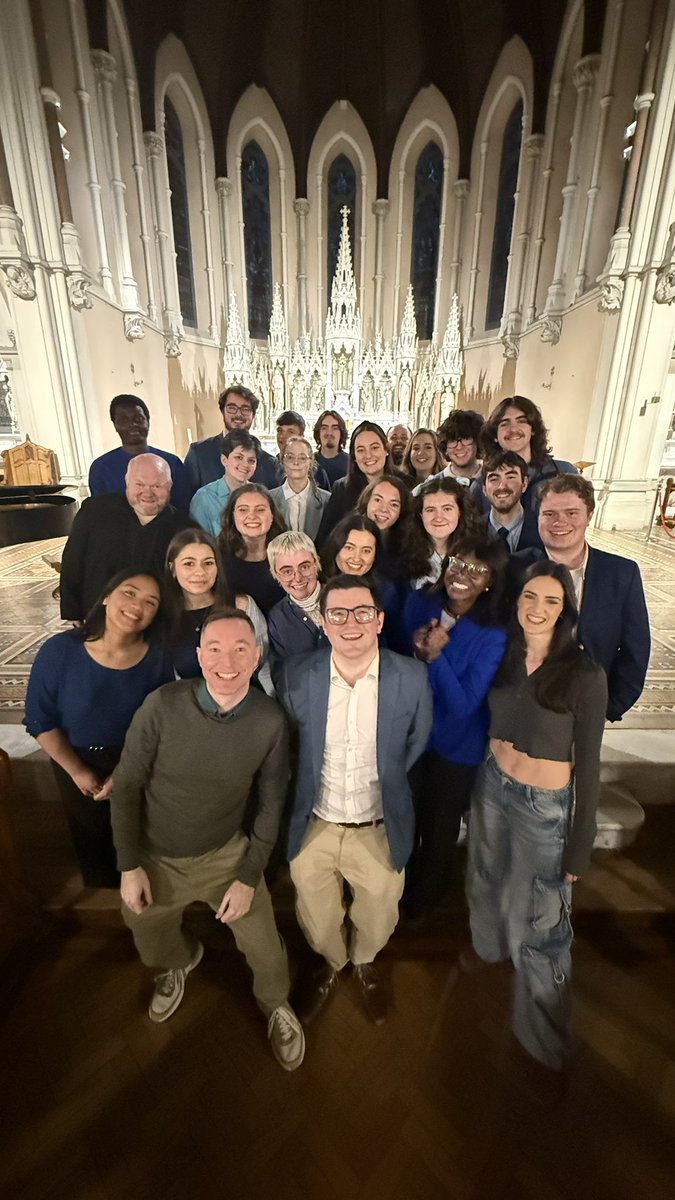 SeanDComposer's tweet photo. World Premiere of ‘Yours is the Earth’, text by Ciara Ní É, music by Seán Doherty, DCU Chamber Choir, conductor Kevin Boushel, pianist Josh Johnston. Written to celebrate the achievements and resilience of DCU graduates following the COVID-19 pandemic. Maith thú! 👏 https://t.co/ZaVxGiZ4V1