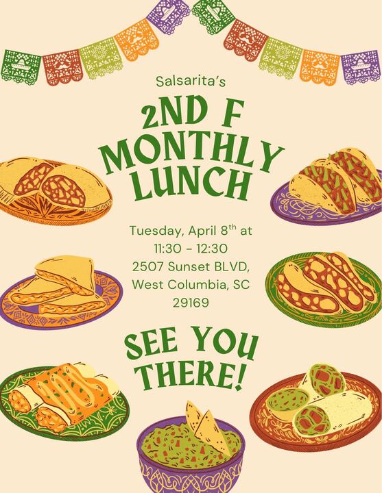 Trey Hope (@f3bunkbed) on Twitter photo Yeah baby! It's 2ndF Lunch time again! Join <a href="/f3bluerhino/">Sox</a> and the gang for the best burritos in town delivered by our very own <a href="/sukispur/">fastcasual</a>. #SYITG
<a href="/F3LakeMurray/">F3 Lake Murray</a> <a href="/F3LexSC/">F3 Lexington SC</a> <a href="/F3Columbia/">F3 Columbia</a> Yeah baby! It's 2ndF Lunch time again! Join <a href="/f3bluerhino/">Sox</a> and the gang for the best burritos in town delivered by our very own <a href="/sukispur/">fastcasual</a>. #SYITG
<a href="/F3LakeMurray/">F3 Lake Murray</a> <a href="/F3LexSC/">F3 Lexington SC</a> <a href="/F3Columbia/">F3 Columbia</a>