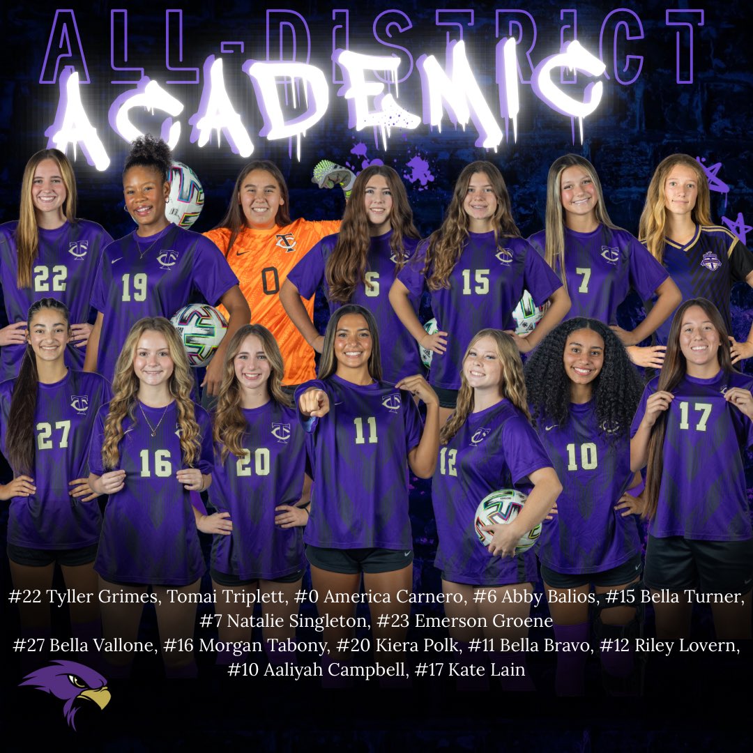 TCHS_WSOCCER's tweet image. We are so proud of these STUDENT-athletes. They worked incredibly hard during our season to maintain a 90 and above average.
#tcod #talonsup
@TCHS_WAthletics @KISDAthletics