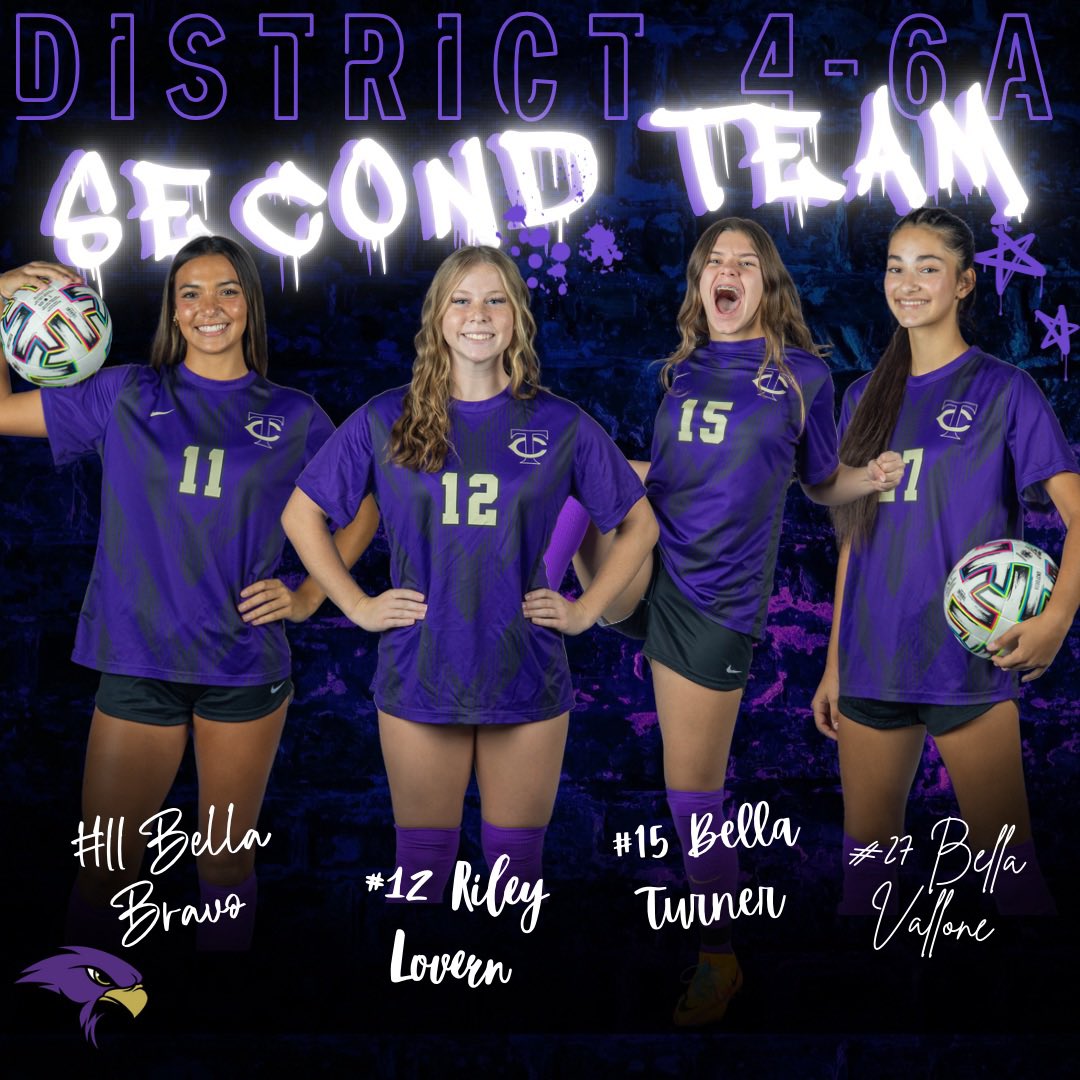 TCHS_WSOCCER's tweet image. Our 4-6a District 2nd Team! We are so so proud of you and all the hard work you put in this season!!
#tcod #talonsup
@TCHS_WAthletics @KISDAthletics