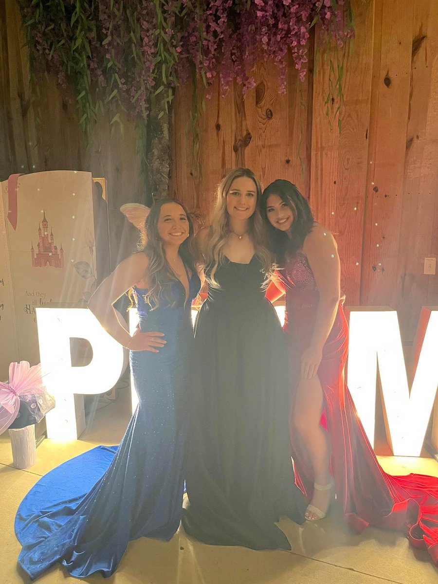 Junior Prom 💙 with my volleyball and softball girls!