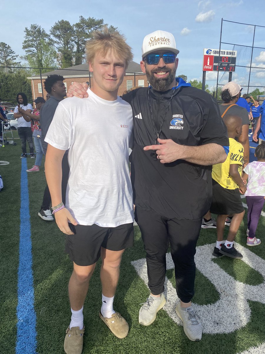 blushmoon08's tweet photo. Had a great time at Shorter spring game. Can’t wait to come up in the summer!@CoachACrisp @coachmorrison58 @NwGaFootball https://t.co/AlW3kQKZGQ