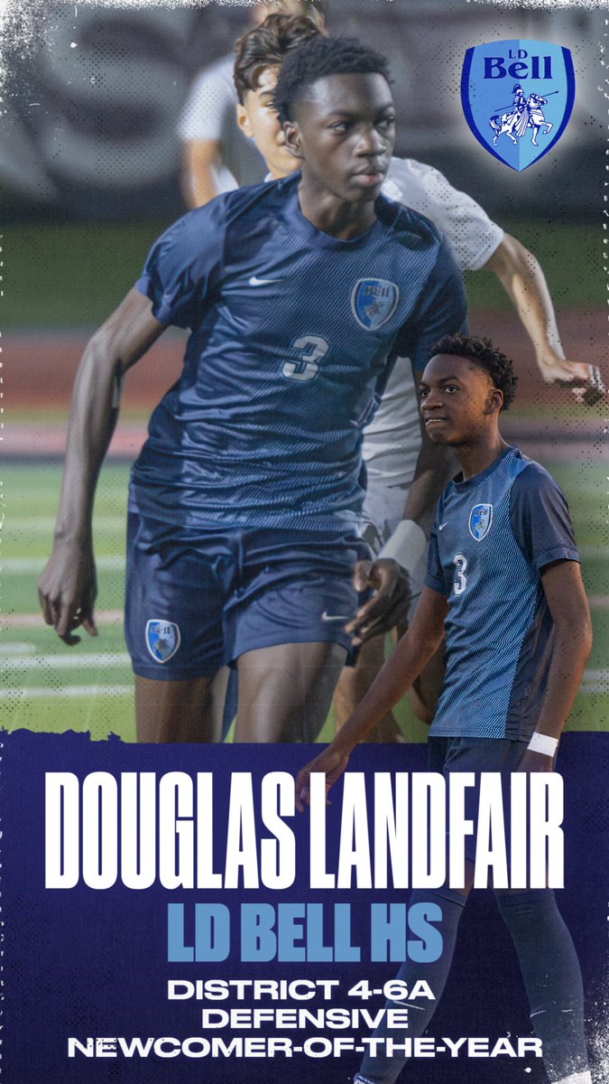 LD Bell Men's Soccer (@ldbell_soccer) on Twitter photo Congratulations to sophomore Nana Landfair! Nana was voted as a Defensive Newcomer of the Year for District 4-6A. We are very proud of you! #UniteAndConquer #AllDistrict1stTeam <a href="/RandyBelcherBHS/">Randy D Belcher</a> Congratulations to sophomore Nana Landfair! Nana was voted as a Defensive Newcomer of the Year for District 4-6A. We are very proud of you! #UniteAndConquer #AllDistrict1stTeam <a href="/RandyBelcherBHS/">Randy D Belcher</a>