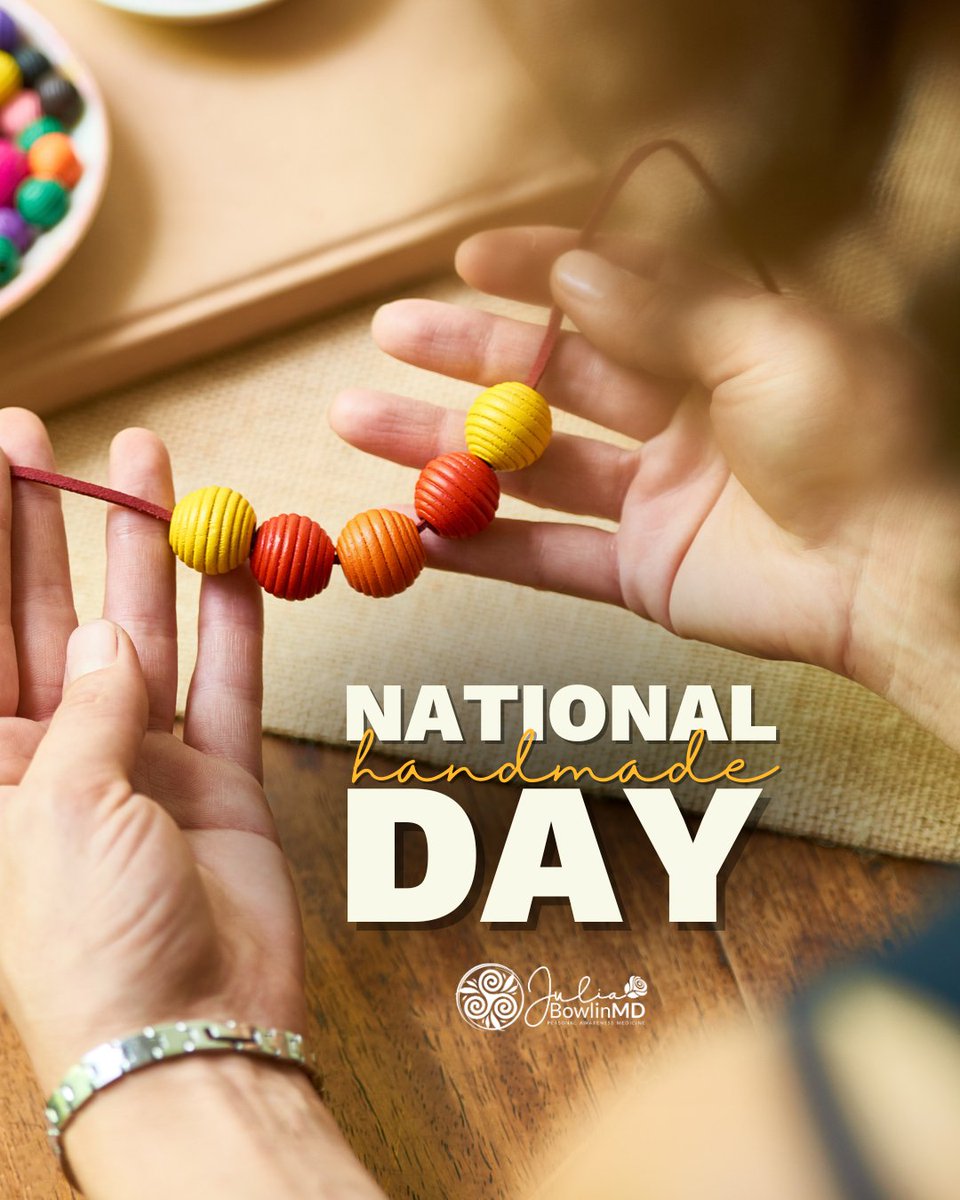 JuliaBowlinMD's tweet image. Handmade hits different.
It’s more than craft—it’s soul, intention, patience.
In a fast world, it reminds us what’s real.

✨What’s your most cherished handmade item?
Drop it below + honour the human heart behind it.👇

#NationalHandmadeDay #CreateWithPurpose #JuliaBowlinMD