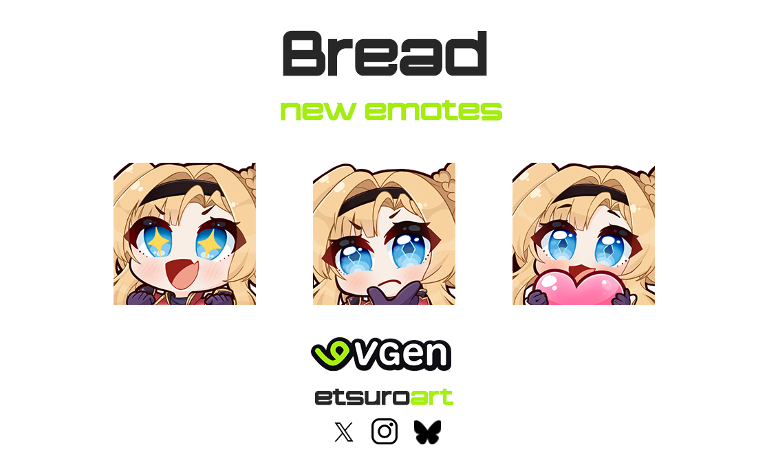 EtsuroArt's tweet image. Zeta Emotes for @/Bread13272184 from Granblue Fantasy ⚔️
Thanks a lot for your commission.
🔁 are very appreciated ♥
#VGenComm #VGen #Emote #Commission
